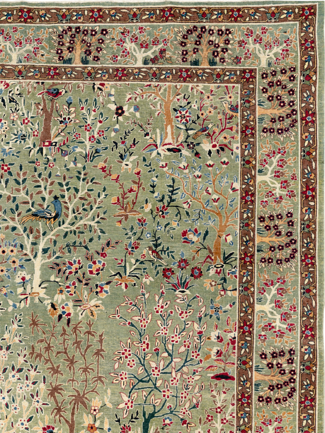 Antique Indian Lahore Large Carpet, No.31779 - Gsblank