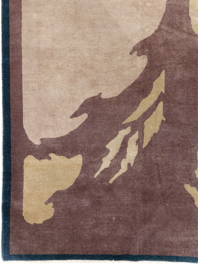 Vintage Chinese Art Deco Room Size Carpet, No.31780 - Gsblank