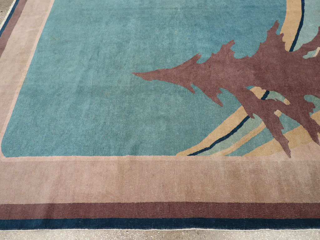 Vintage Chinese Art Deco Room Size Carpet, No.31780 - Gsblank