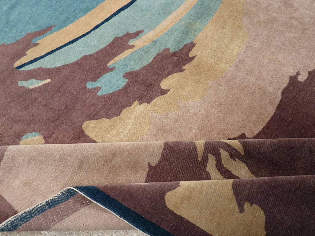 Vintage Chinese Art Deco Room Size Carpet, No.31780 - Gsblank