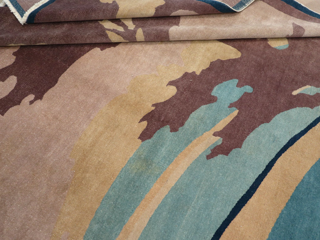 Vintage Chinese Art Deco Room Size Carpet, No.31780 - Gsblank