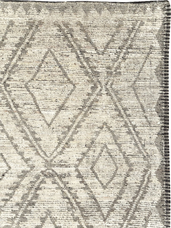 Contemporary Moroccan Inspired Turkish Large Room Size Carpet, No.31786 - Gsblank