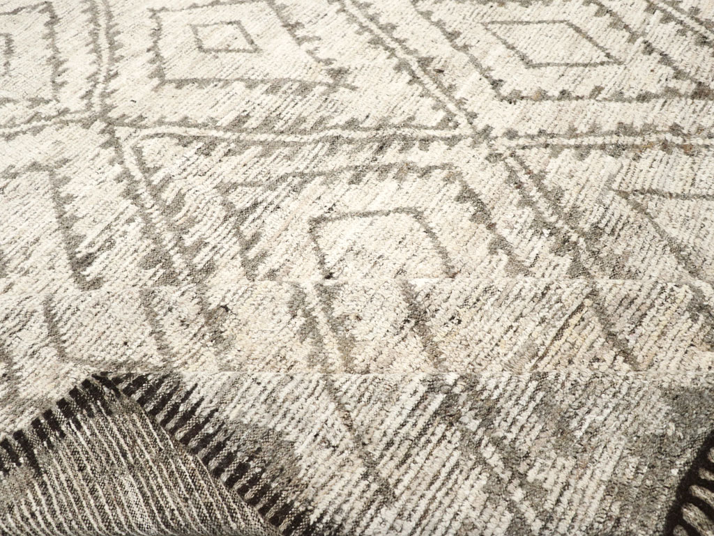 Contemporary Moroccan Inspired Turkish Large Room Size Carpet, No.31786 - Gsblank