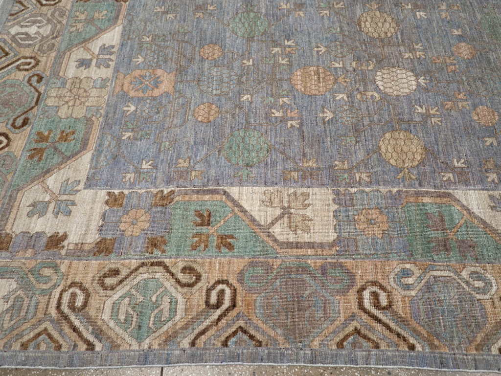 Modern East Turkestan Khotan Room Size Carpet, No.31789 - Gsblank