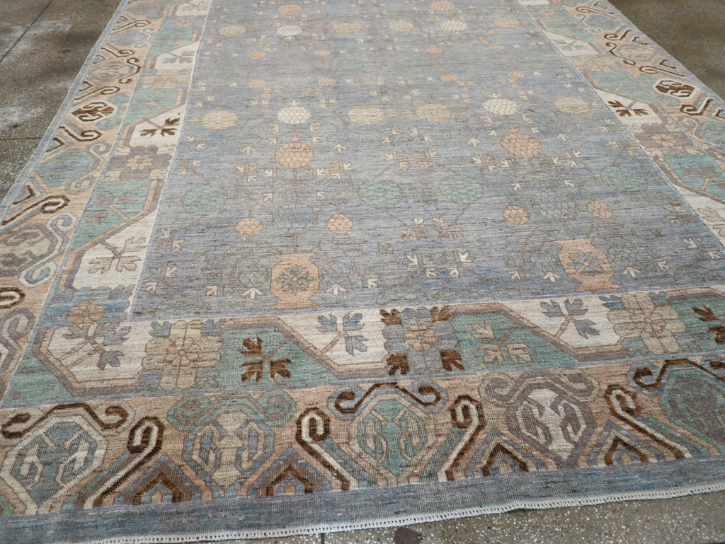 Modern East Turkestan Khotan Room Size Carpet, No.31789 - Gsblank