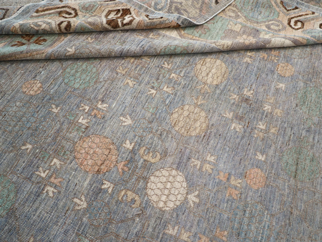 Modern East Turkestan Khotan Room Size Carpet, No.31789 - Gsblank
