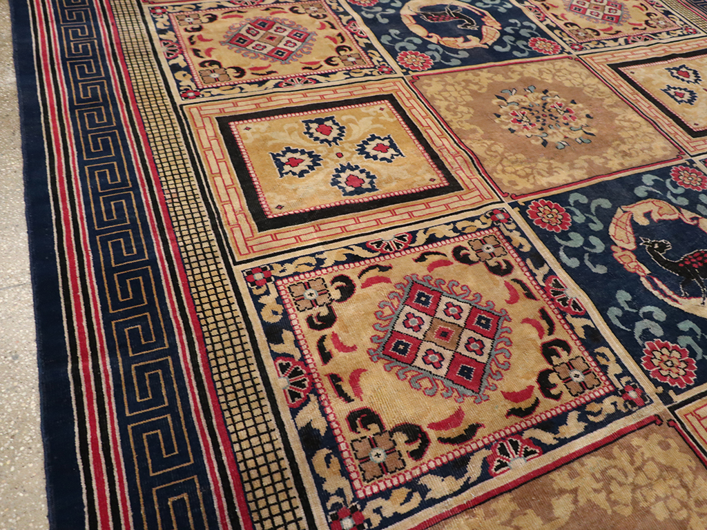 Antique Indian Khotan Room Size Carpet, No.31793 - Gsblank