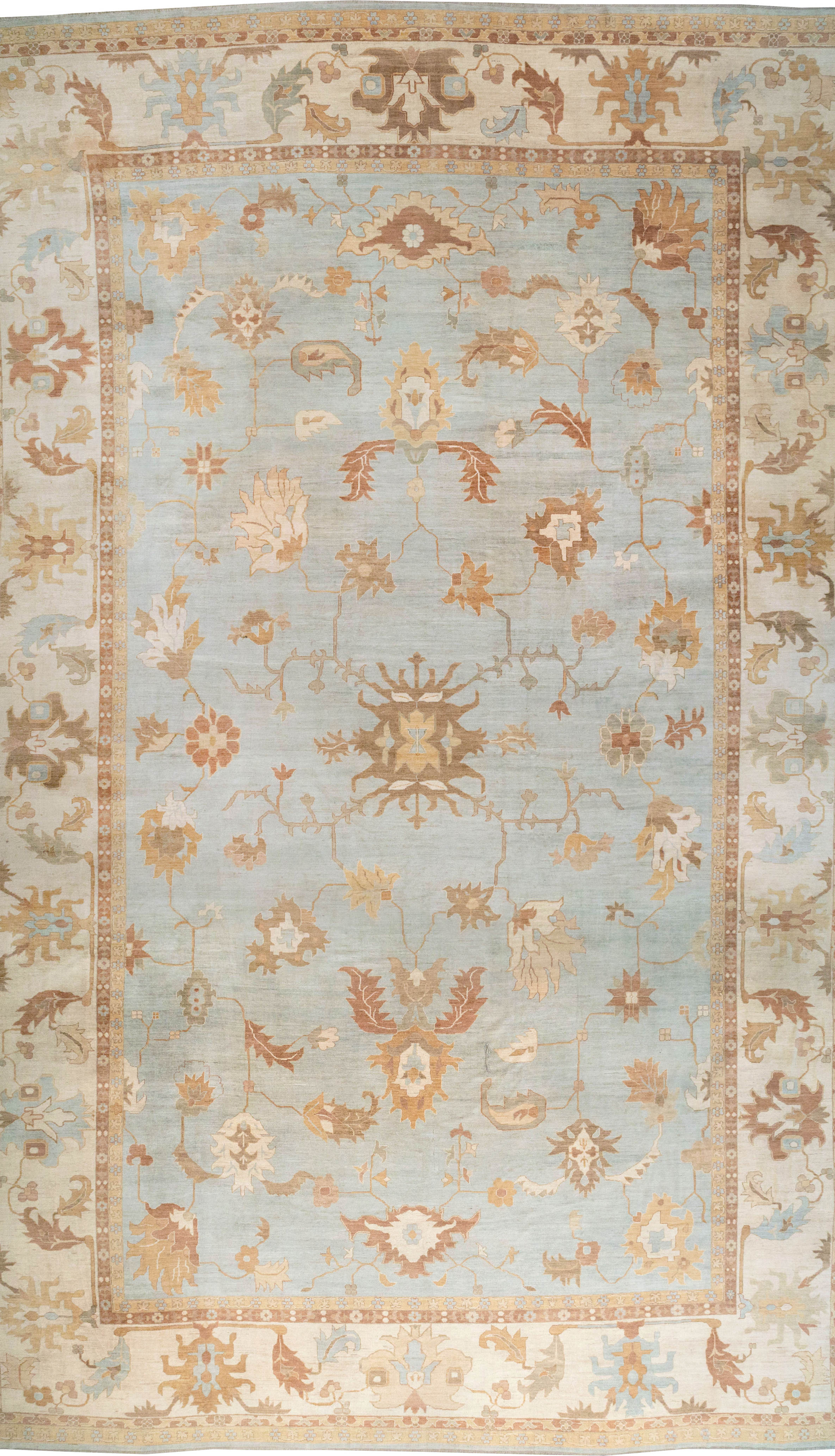 Modern Turkish Oushak Oversize Carpet, No.31795 - Gsblank