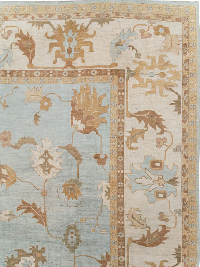 Modern Turkish Oushak Oversize Carpet, No.31795 - Gsblank