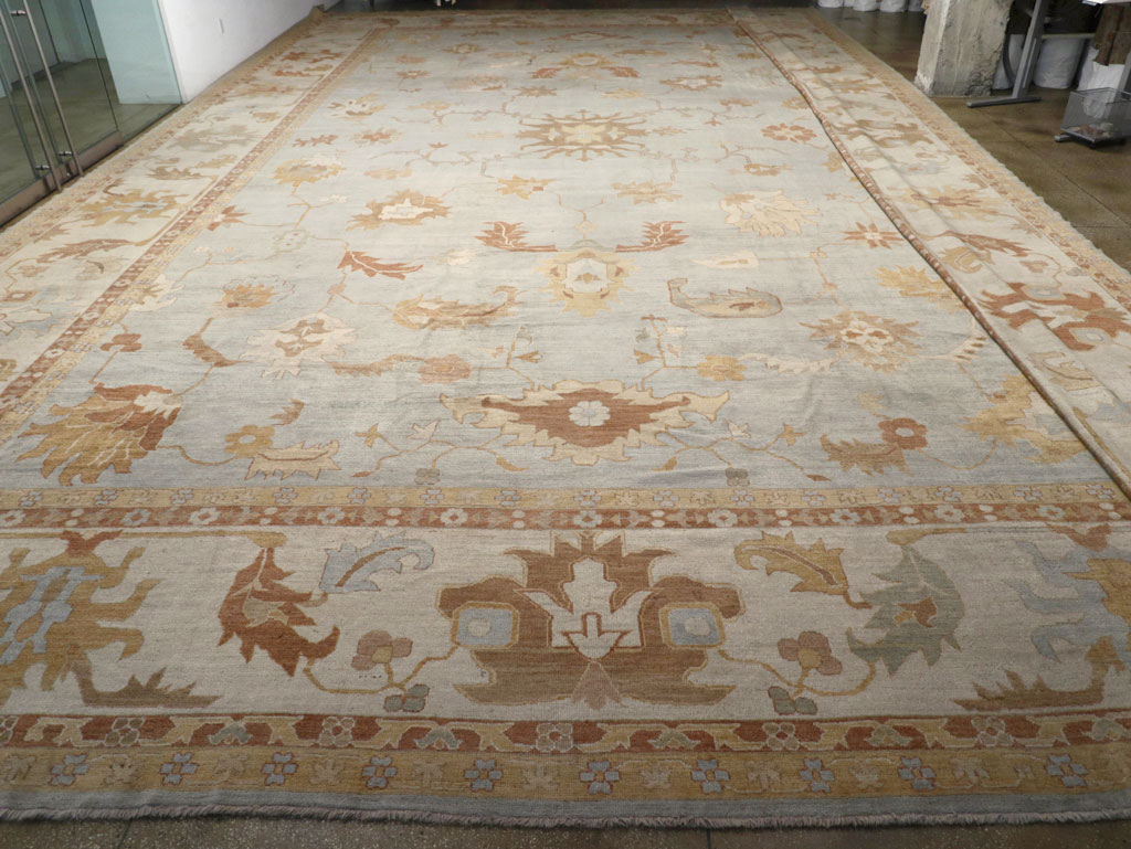 Modern Turkish Oushak Oversize Carpet, No.31795 - Gsblank