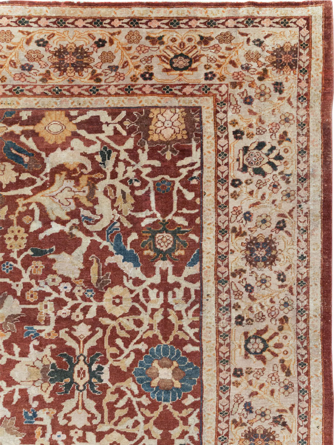Antique Persian Mahal Oversize Carpet, No.31796 - Gsblank