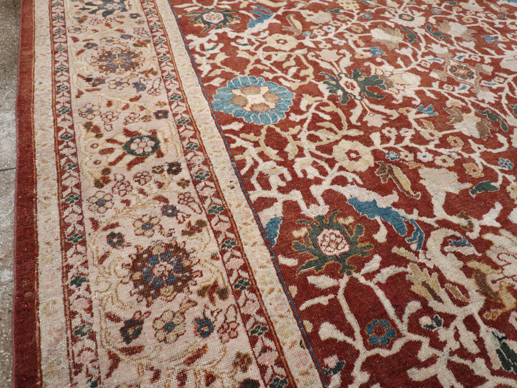 Antique Persian Mahal Oversize Carpet, No.31796 - Gsblank