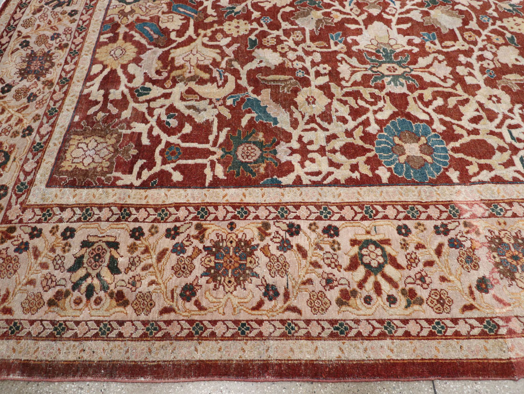 Antique Persian Mahal Oversize Carpet, No.31796 - Gsblank
