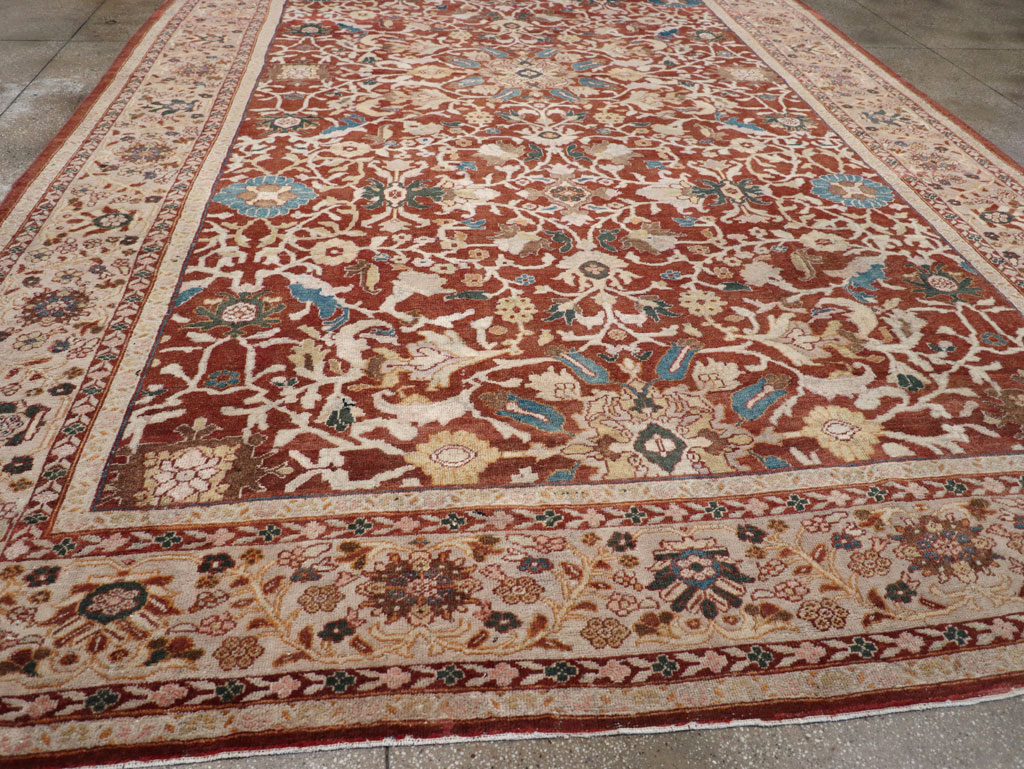 Antique Persian Mahal Oversize Carpet, No.31796 - Gsblank