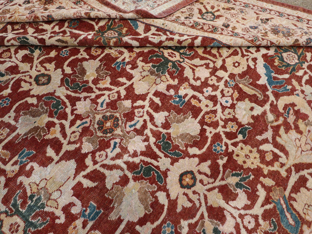 Antique Persian Mahal Oversize Carpet, No.31796 - Gsblank