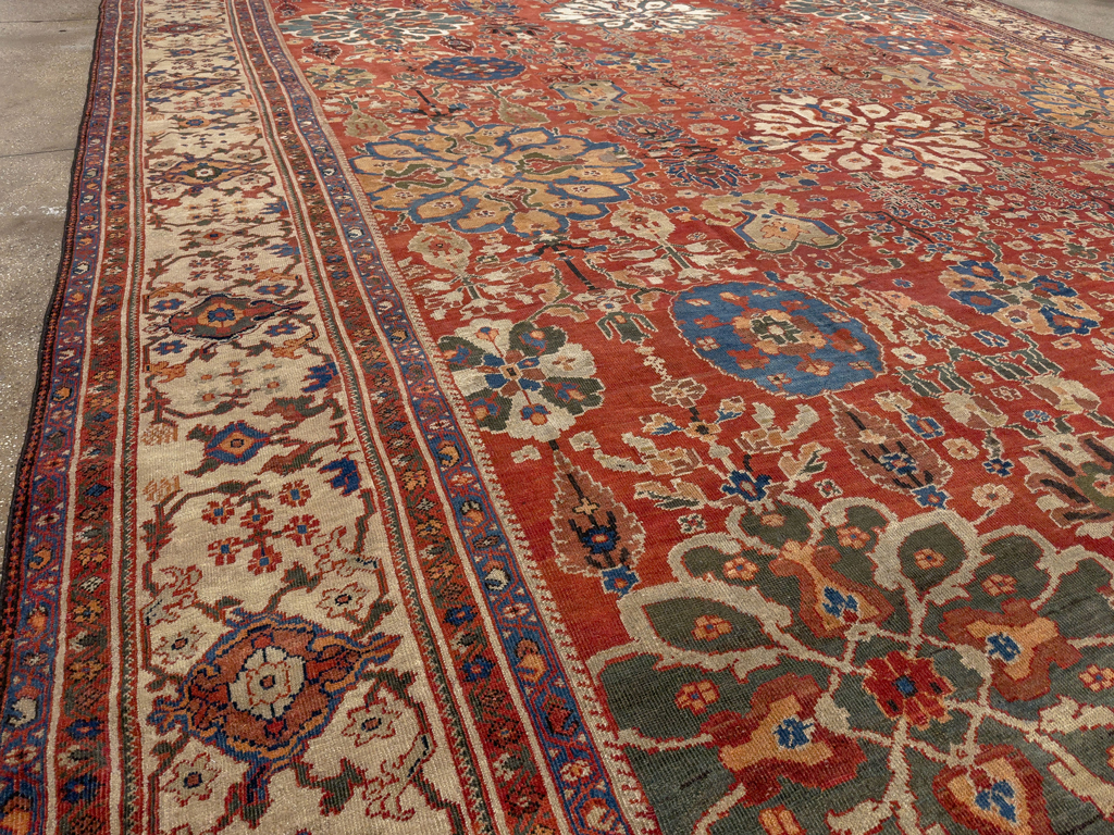 Antique Persian Sultanabad Oversize Carpet, No.31803 - Gsblank