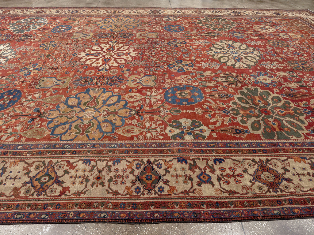 Antique Persian Sultanabad Oversize Carpet, No.31803 - Gsblank