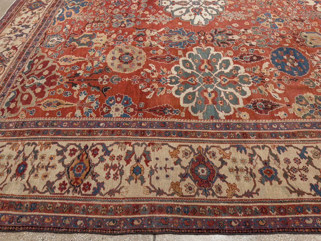 Antique Persian Sultanabad Oversize Carpet, No.31803 - Gsblank