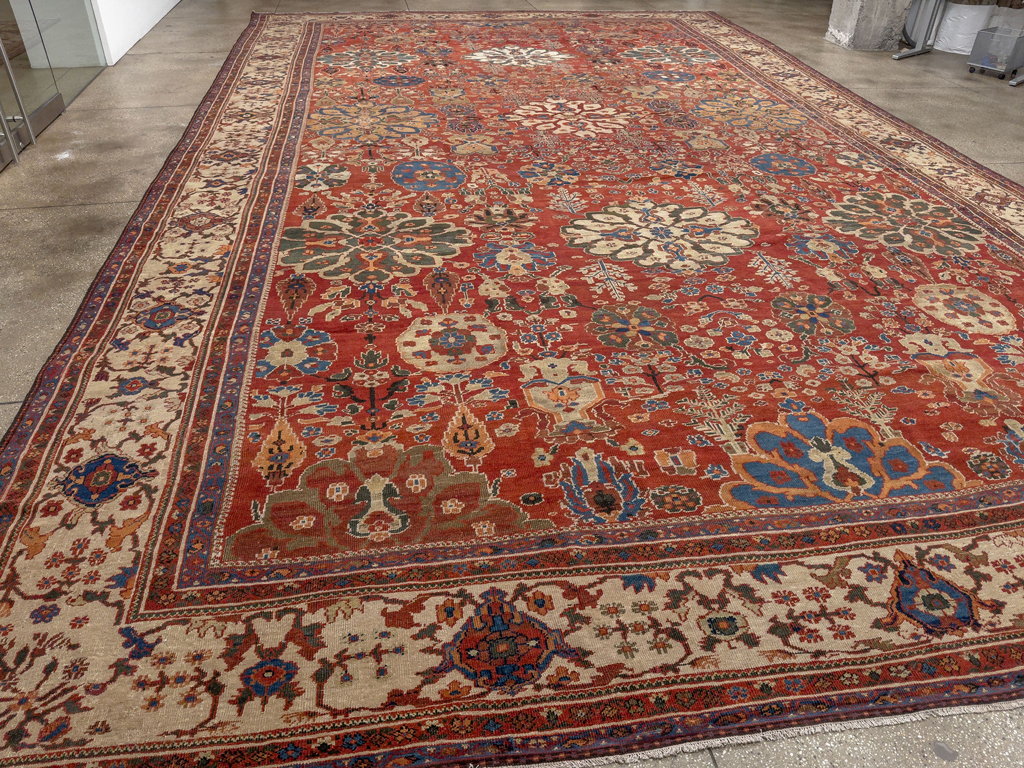 Antique Persian Sultanabad Oversize Carpet, No.31803 - Gsblank