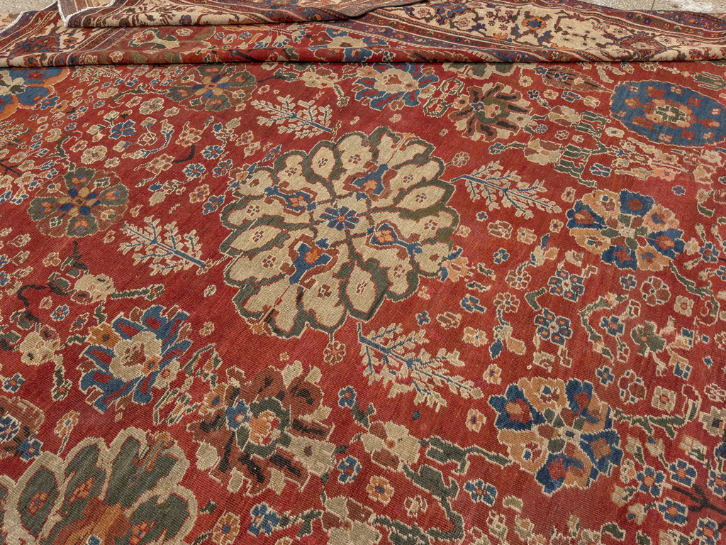 Antique Persian Sultanabad Oversize Carpet, No.31803 - Gsblank