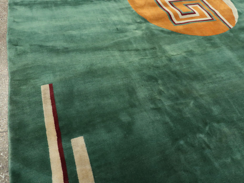 Vintage Chinese Art Deco Room Size Carpet, No.31804 - Gsblank