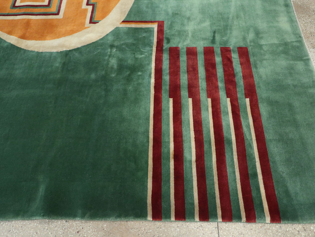 Vintage Chinese Art Deco Room Size Carpet, No.31804 - Gsblank