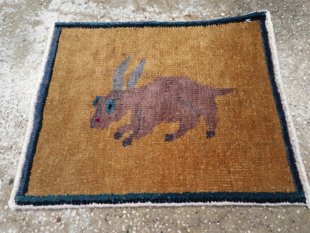 Vintage Chinese Pictorial Rug, No.31809 - Gsblank