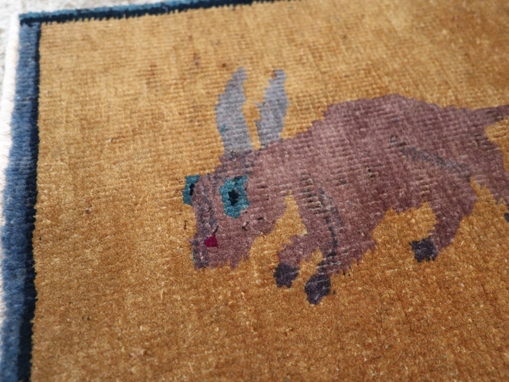 Vintage Chinese Pictorial Rug, No.31809 - Gsblank