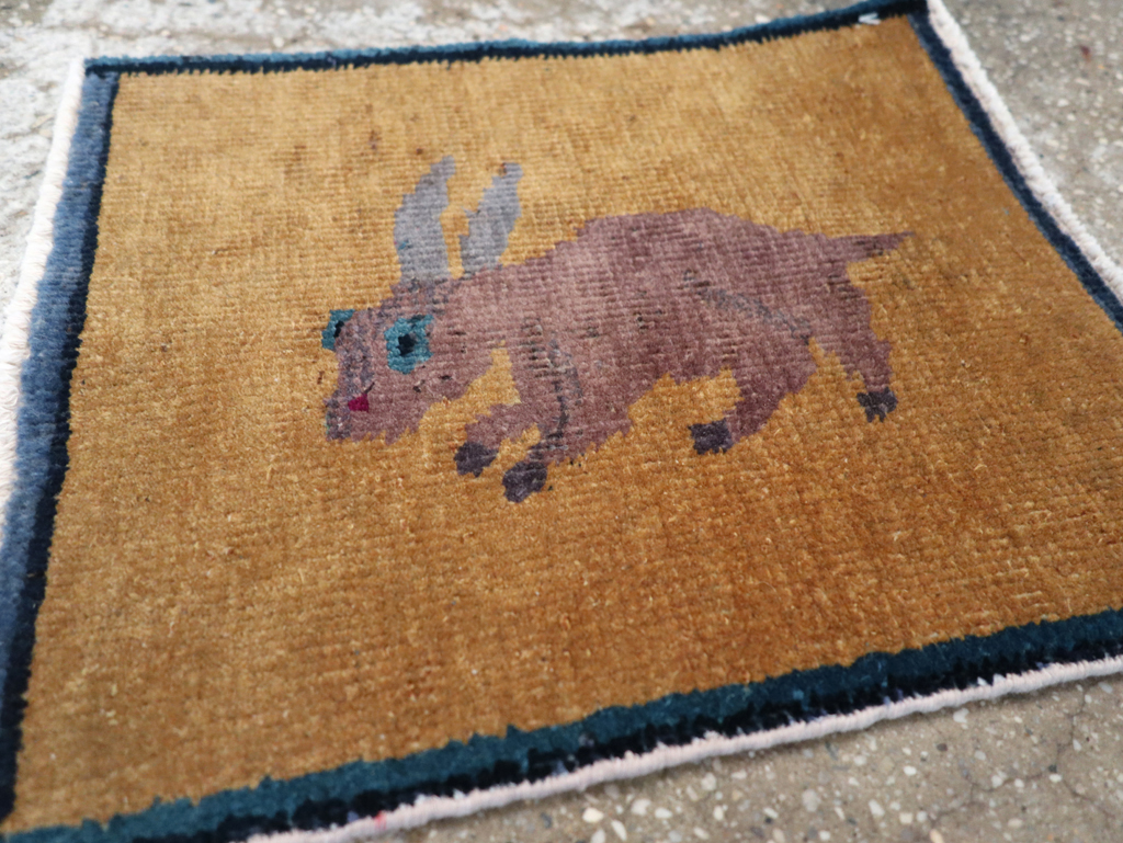 Vintage Chinese Pictorial Rug, No.31809 - Gsblank