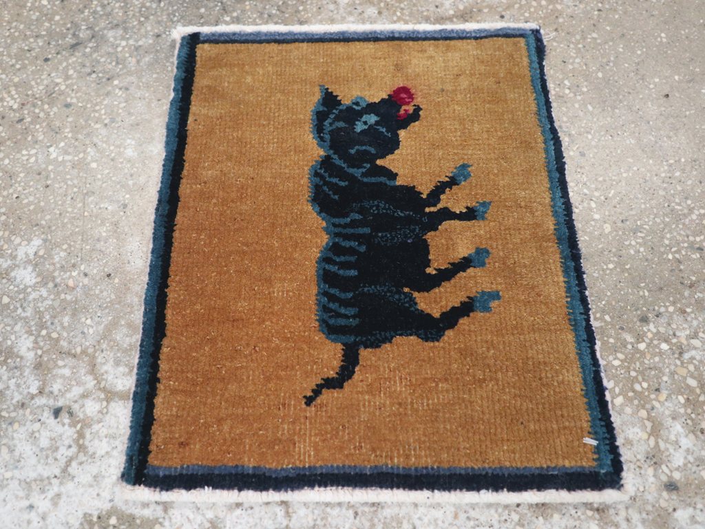 Vintage Chinese Pictorial Rug, No.31814 - Gsblank