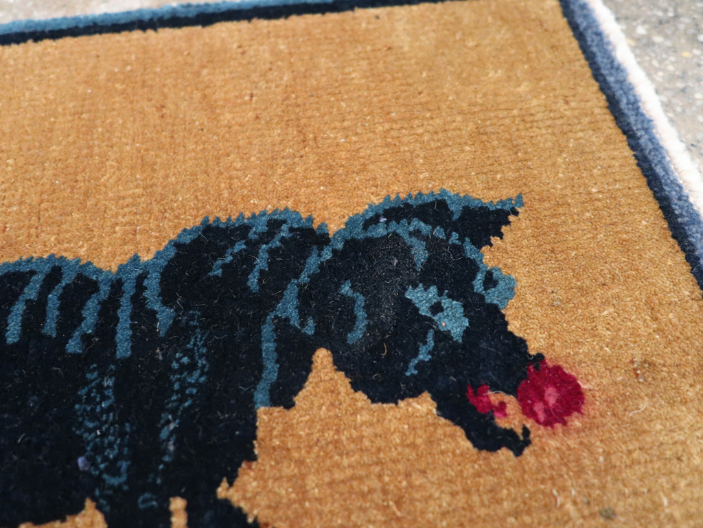 Vintage Chinese Pictorial Rug, No.31814 - Gsblank