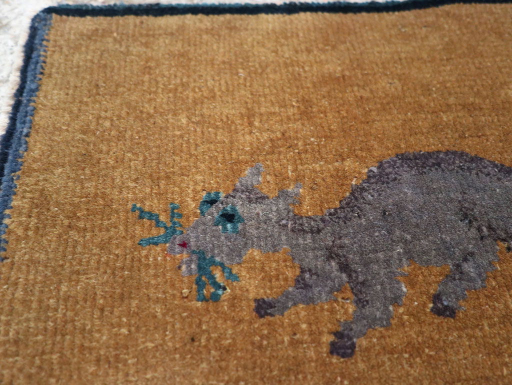 Vintage Chinese Pictorial Rug, No.31815 - Gsblank