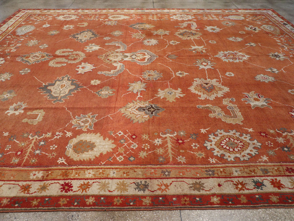 Antique Turkish Oushak Large Room Size Carpet, No.31818 - Gsblank