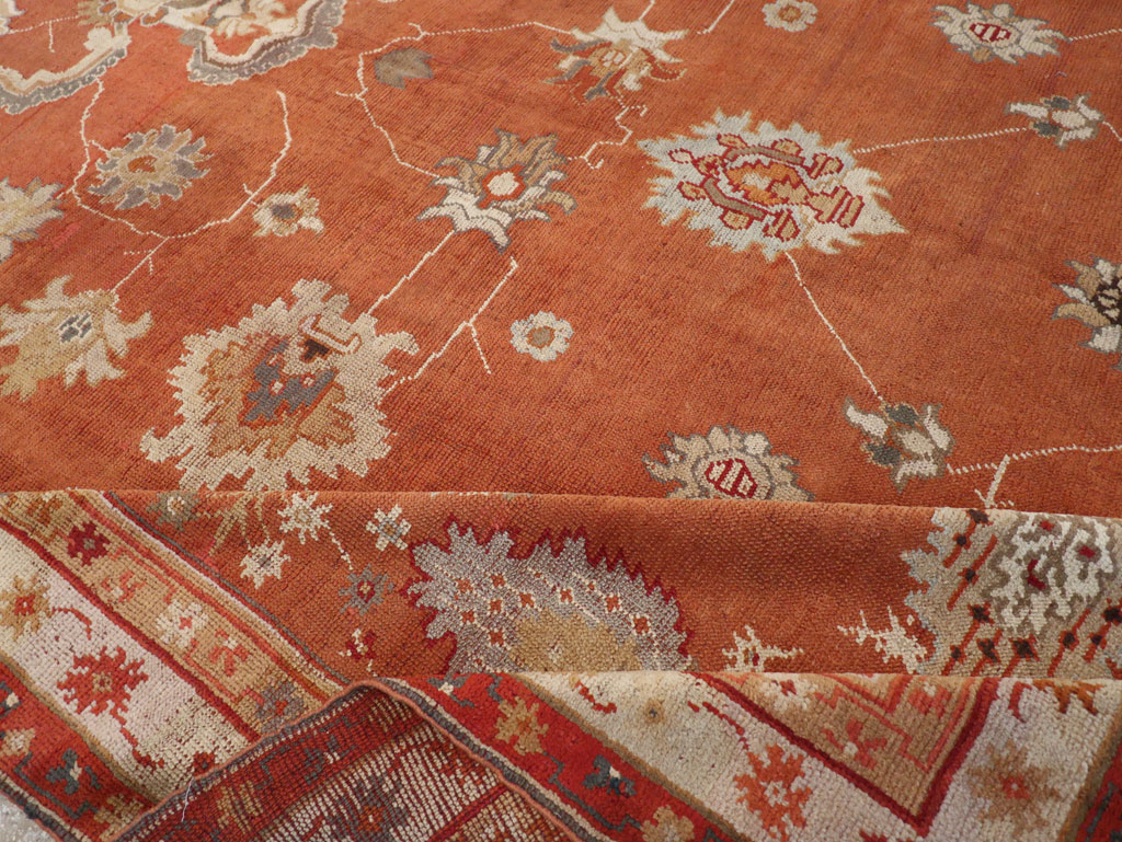 Antique Turkish Oushak Large Room Size Carpet, No.31818 - Gsblank