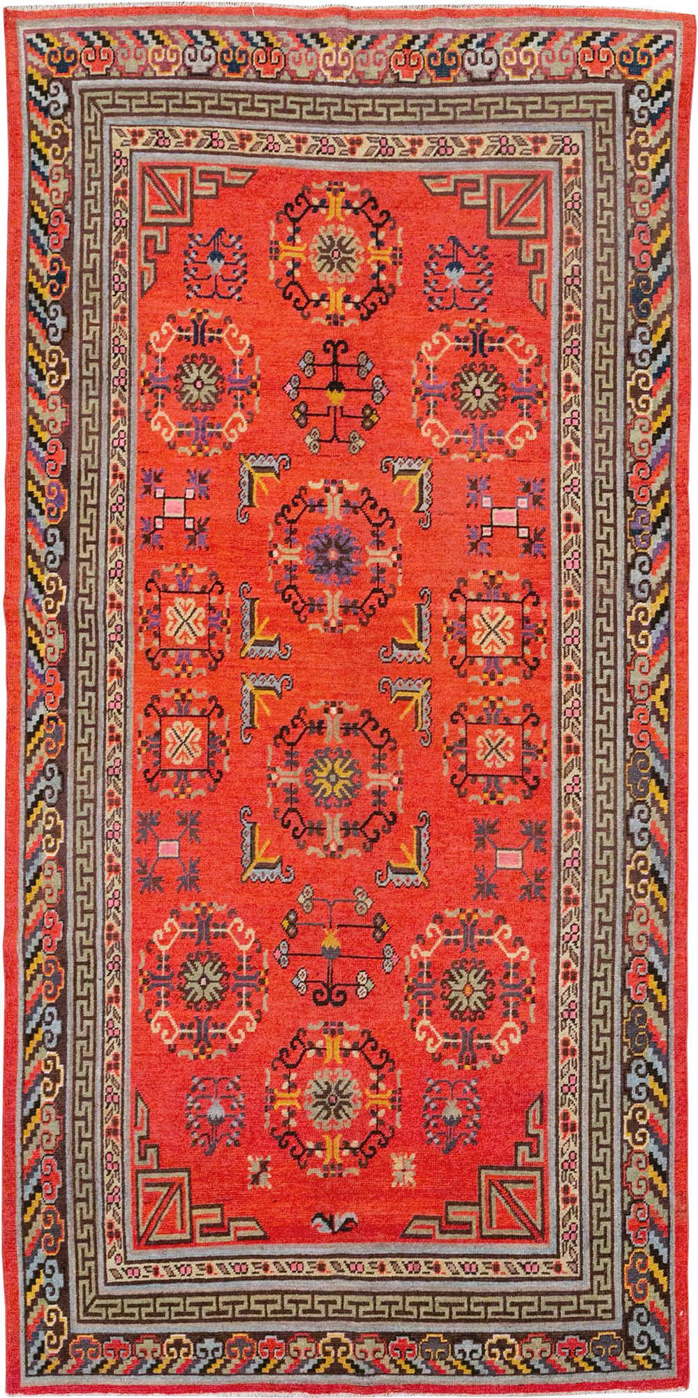 Antique East Turkestan Khotan Gallery Rug, No.31819 - Gsblank