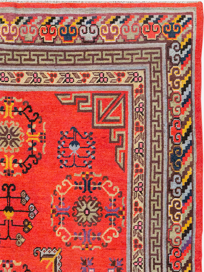 Antique East Turkestan Khotan Gallery Rug, No.31819 - Gsblank