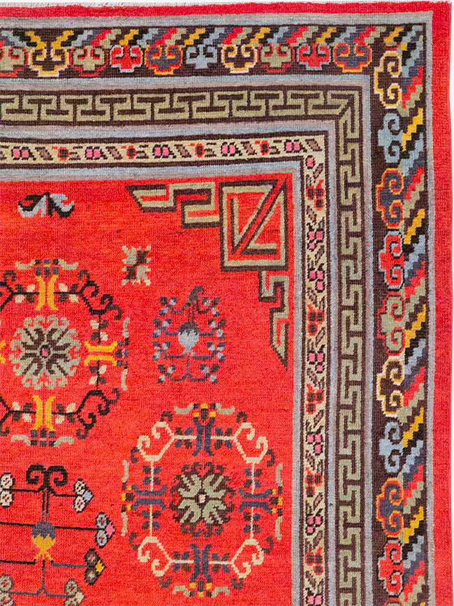 Antique East Turkestan Khotan Gallery Rug, No.31819 - Gsblank