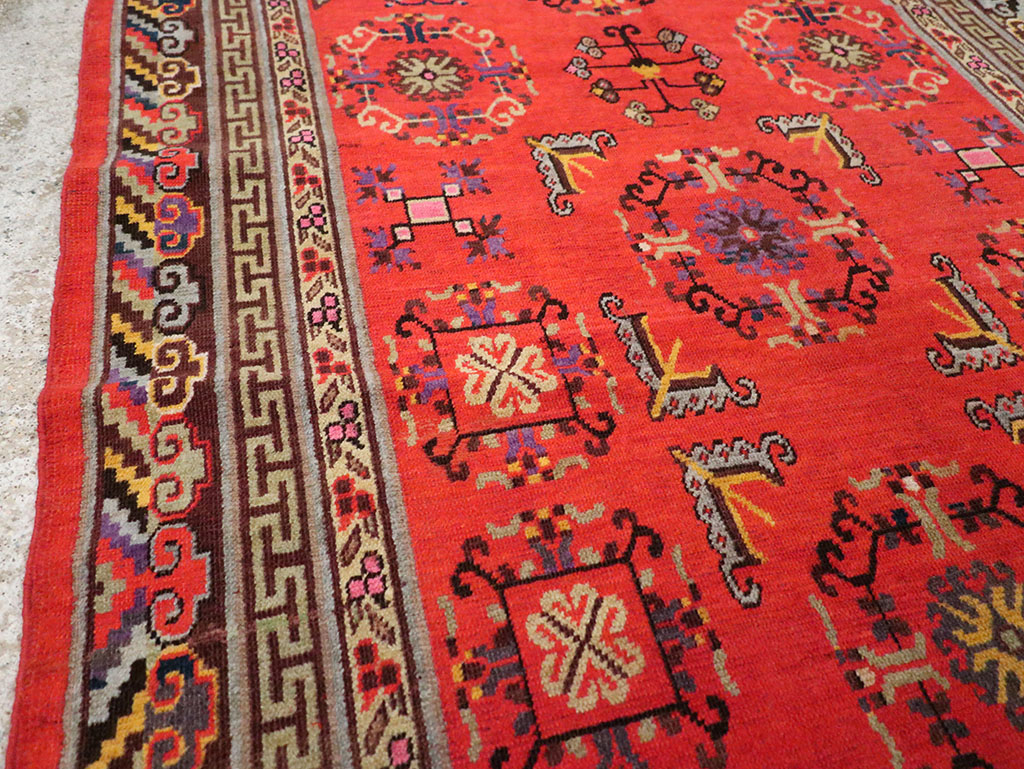 Antique East Turkestan Khotan Gallery Rug, No.31819 - Gsblank