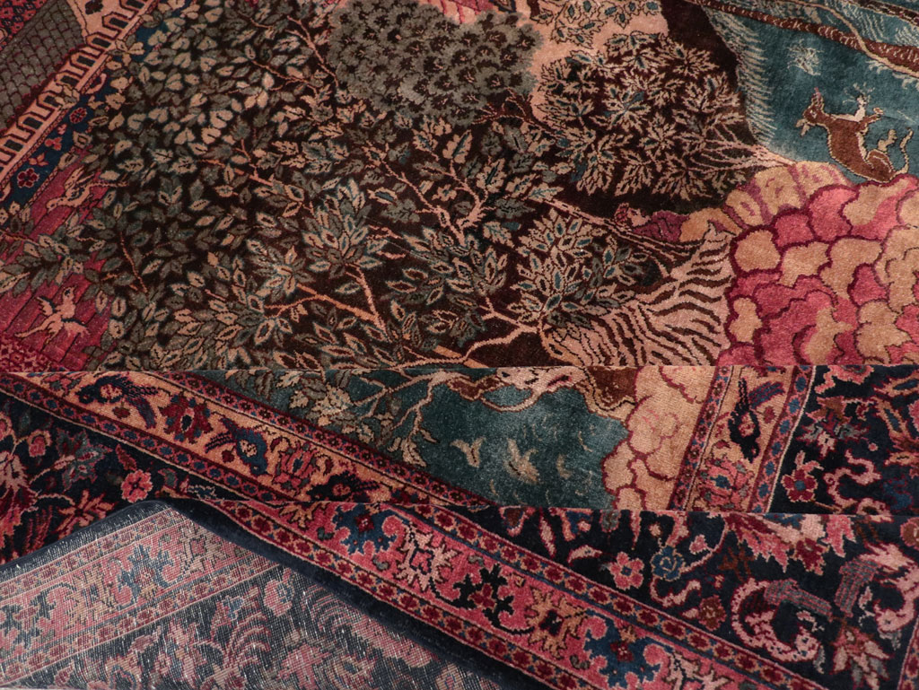 Antique Indian Pictorial Room Size Carpet, No.31820 - Gsblank