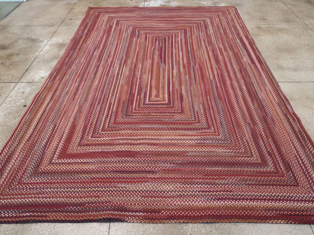 Modern American Braided Room Size Carpet, No.31821 - Gsblank