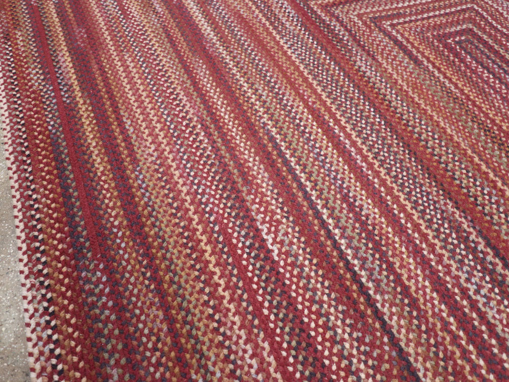 Modern American Braided Room Size Carpet, No.31821 - Gsblank