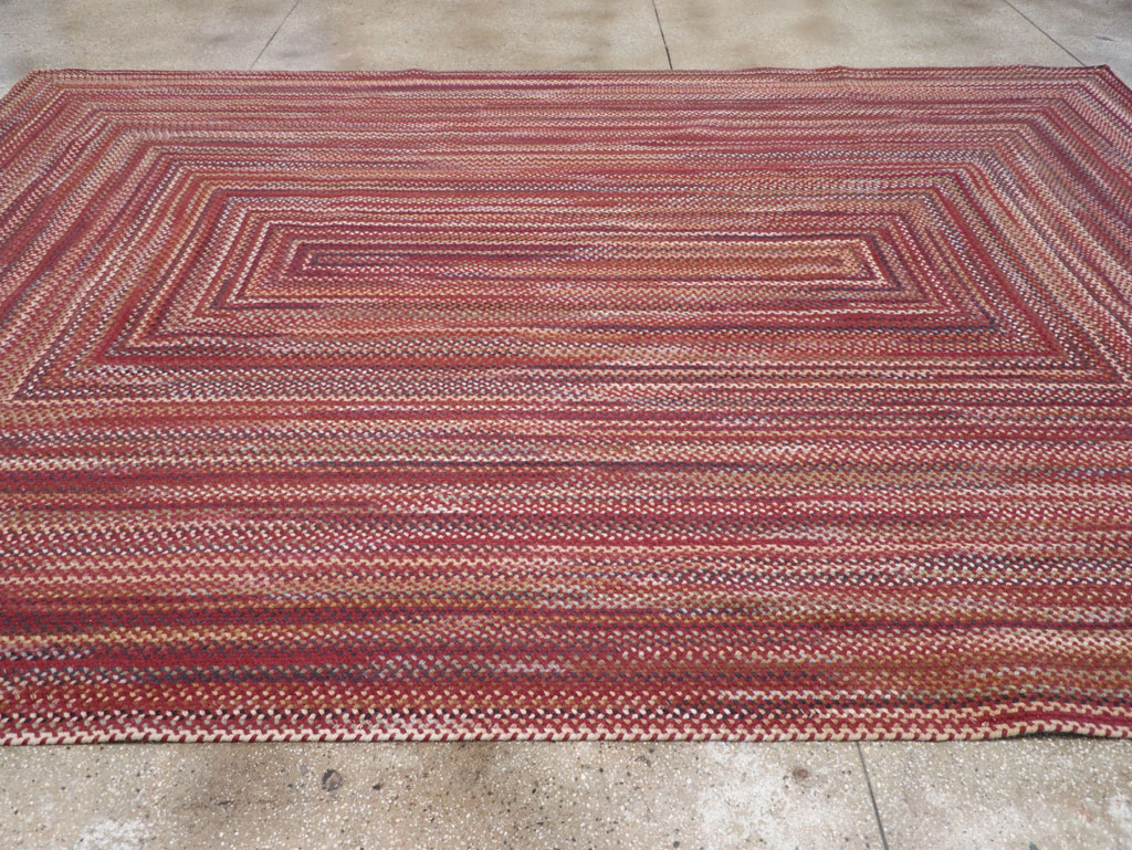 Modern American Braided Room Size Carpet, No.31821 - Gsblank