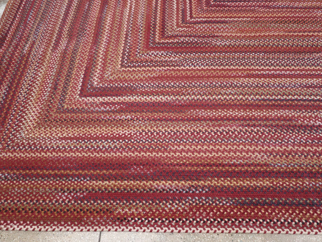 Modern American Braided Room Size Carpet, No.31821 - Gsblank