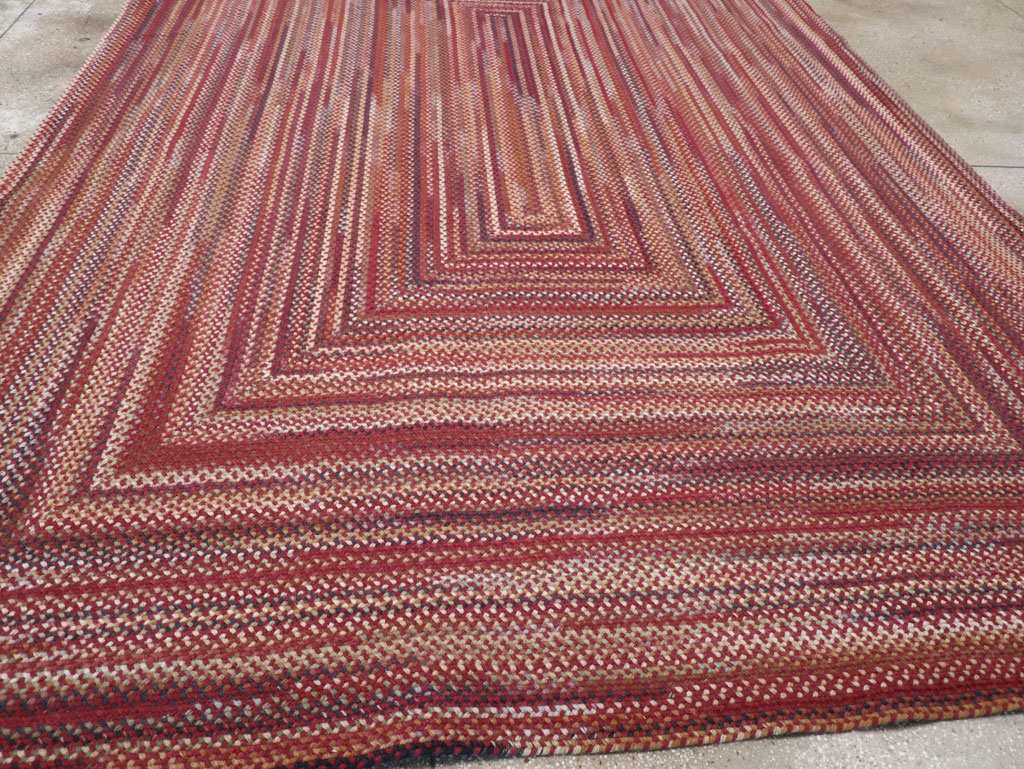 Modern American Braided Room Size Carpet, No.31821 - Gsblank