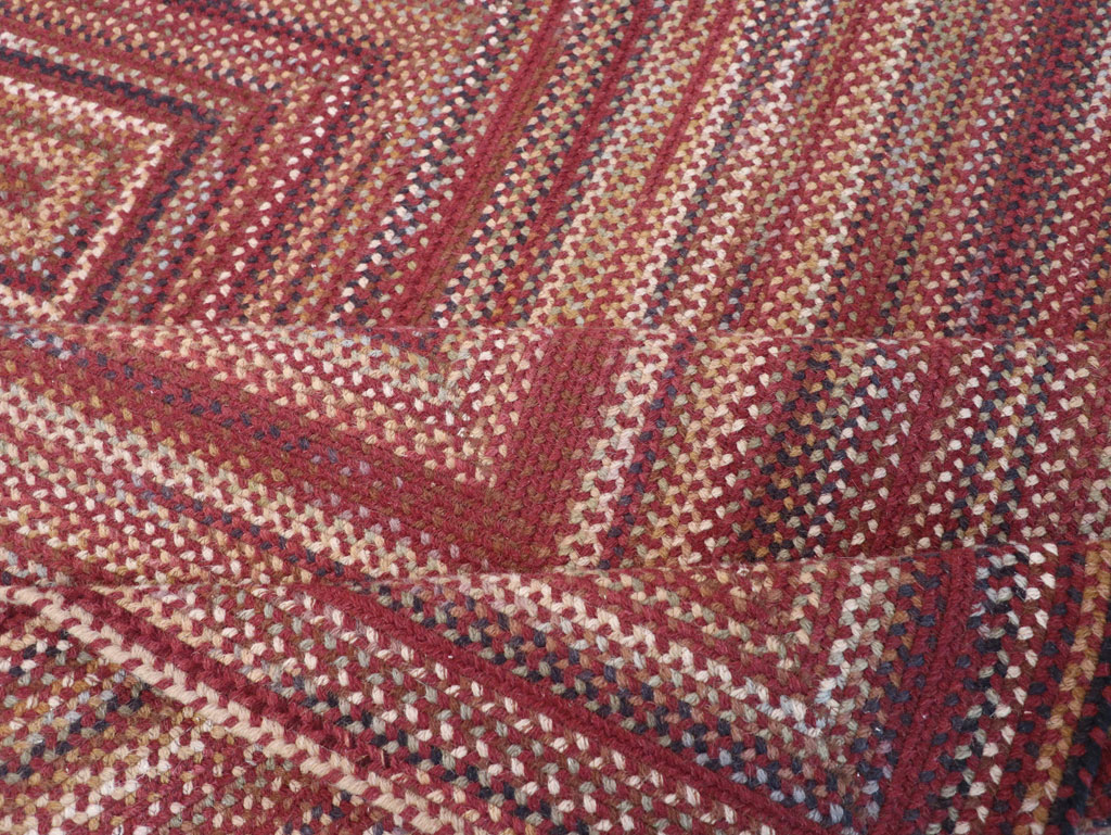 Modern American Braided Room Size Carpet, No.31821 - Gsblank