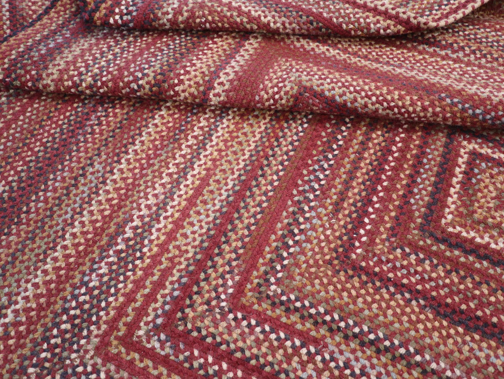 Modern American Braided Room Size Carpet, No.31821 - Gsblank