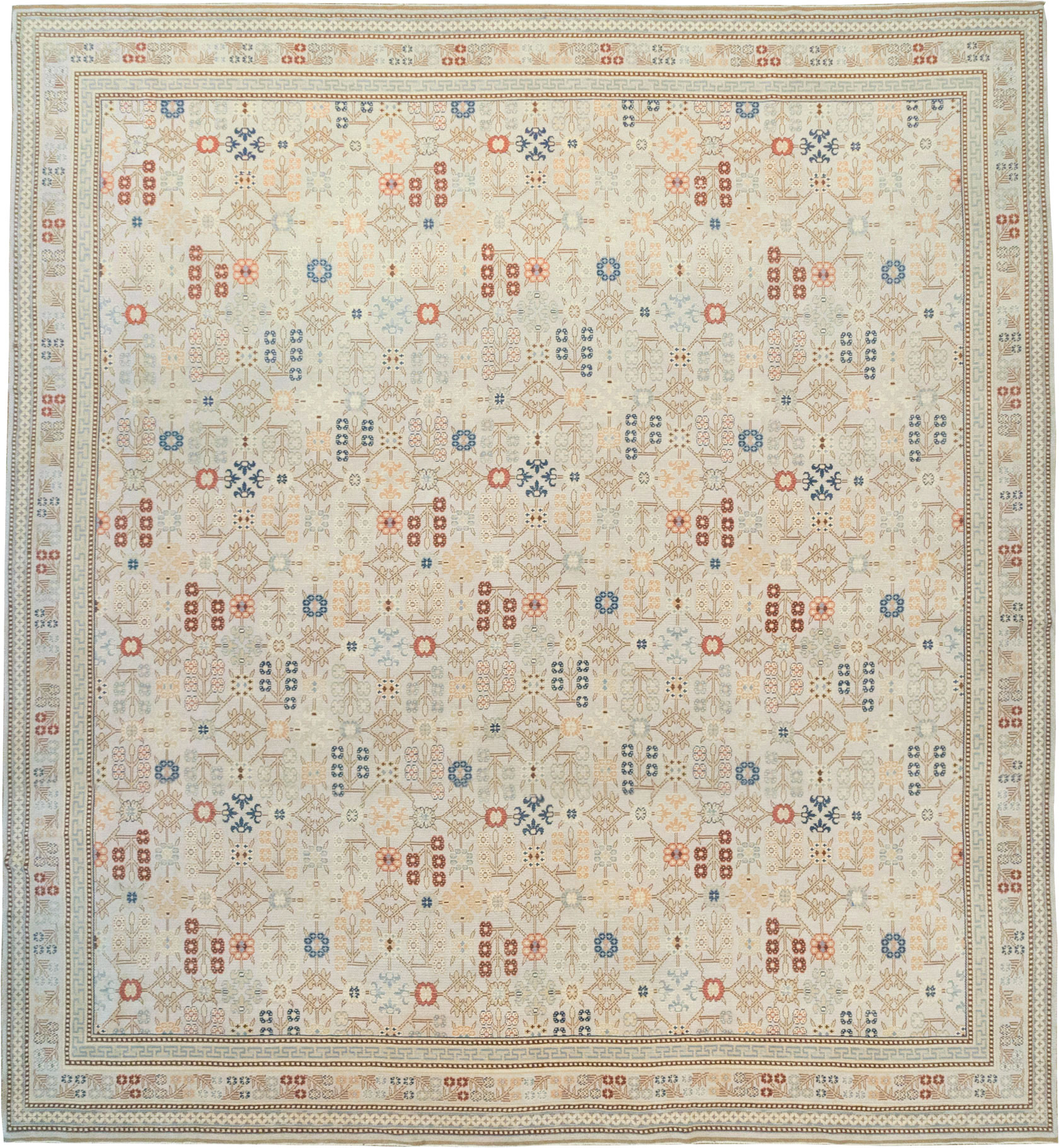 Modern East Turkestan Khotan Large Square Carpet, No.31825 - Gsblank