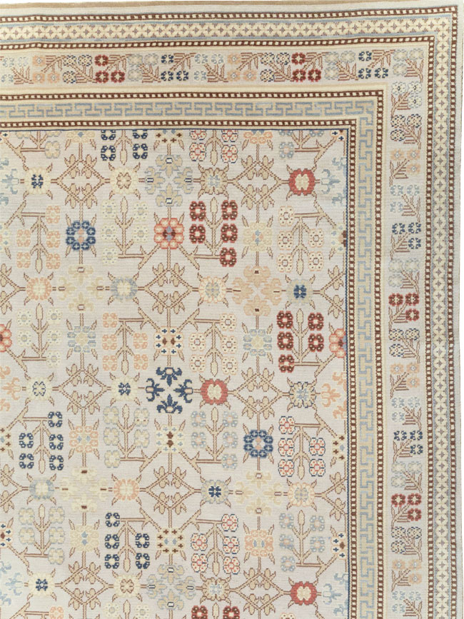 Modern East Turkestan Khotan Large Square Carpet, No.31825 - Gsblank