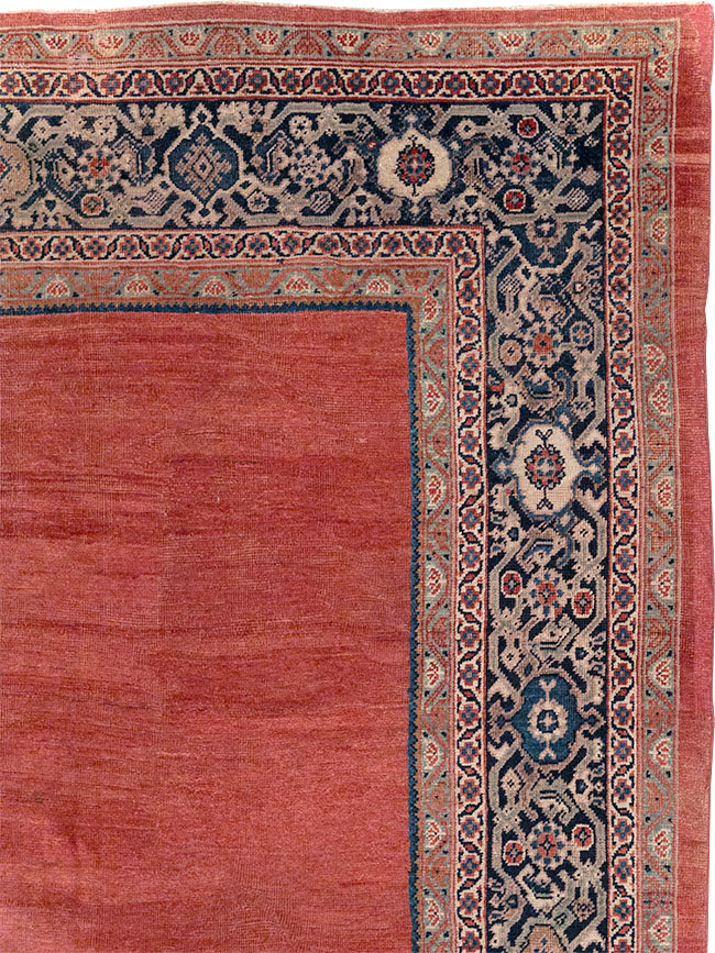 Antique Persian Mahal Room Size Carpet, No.31827 - Gsblank