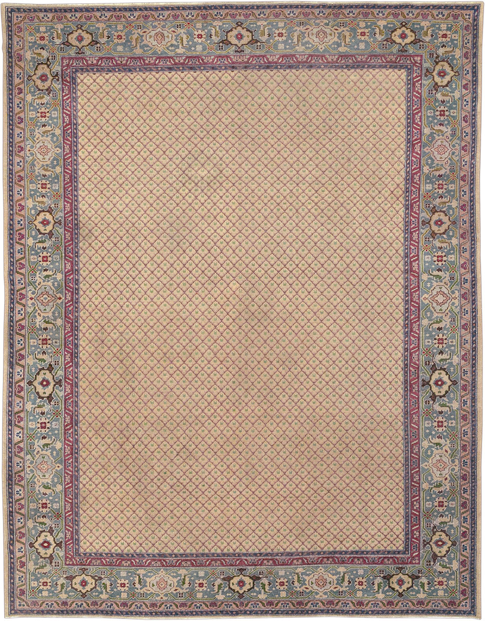 Vintage Indian Room Size Carpet, No.31828 - Gsblank